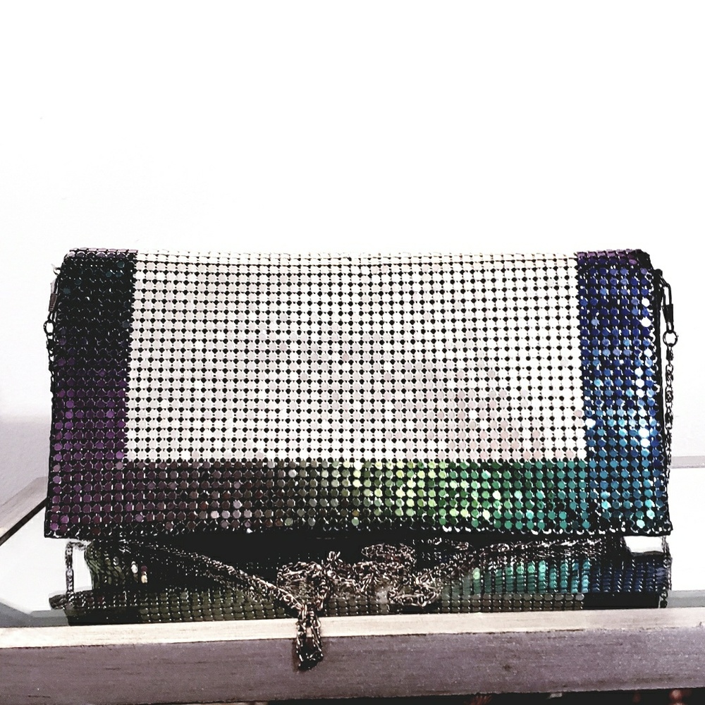 Metal Style mesh clutch bag NWT - Picture 2 of 4